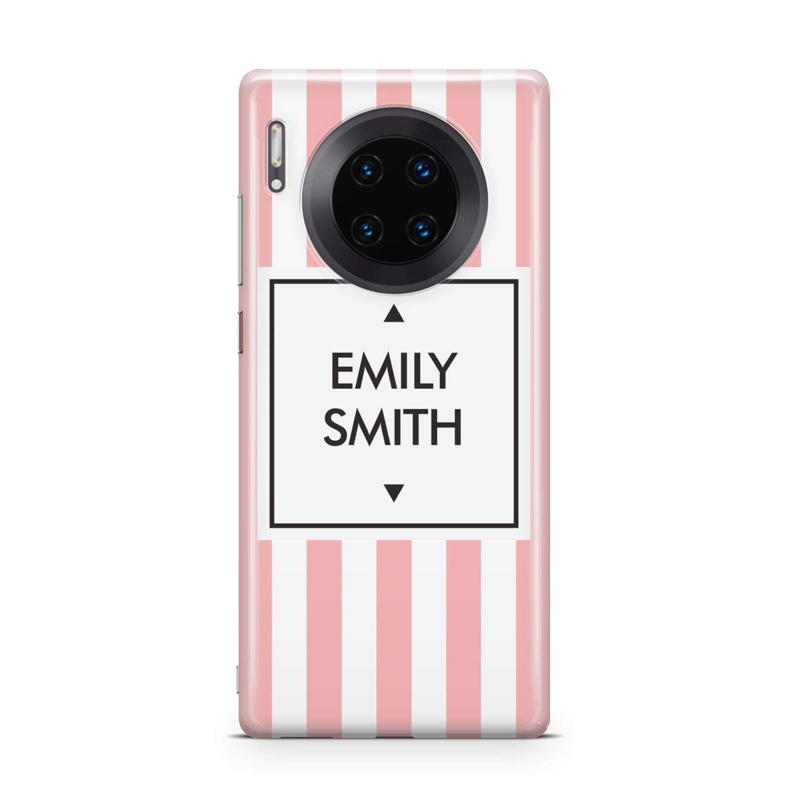 Personalised Candy Striped Name Initials Huawei Mate 30 Pro Phone Case