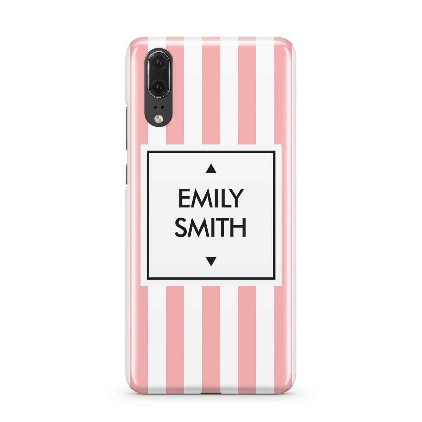 Personalised Candy Striped Name Initials Huawei P20 Phone Case