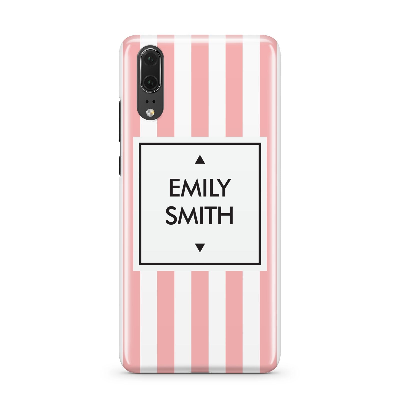 Personalised Candy Striped Name Initials Huawei P20 Phone Case