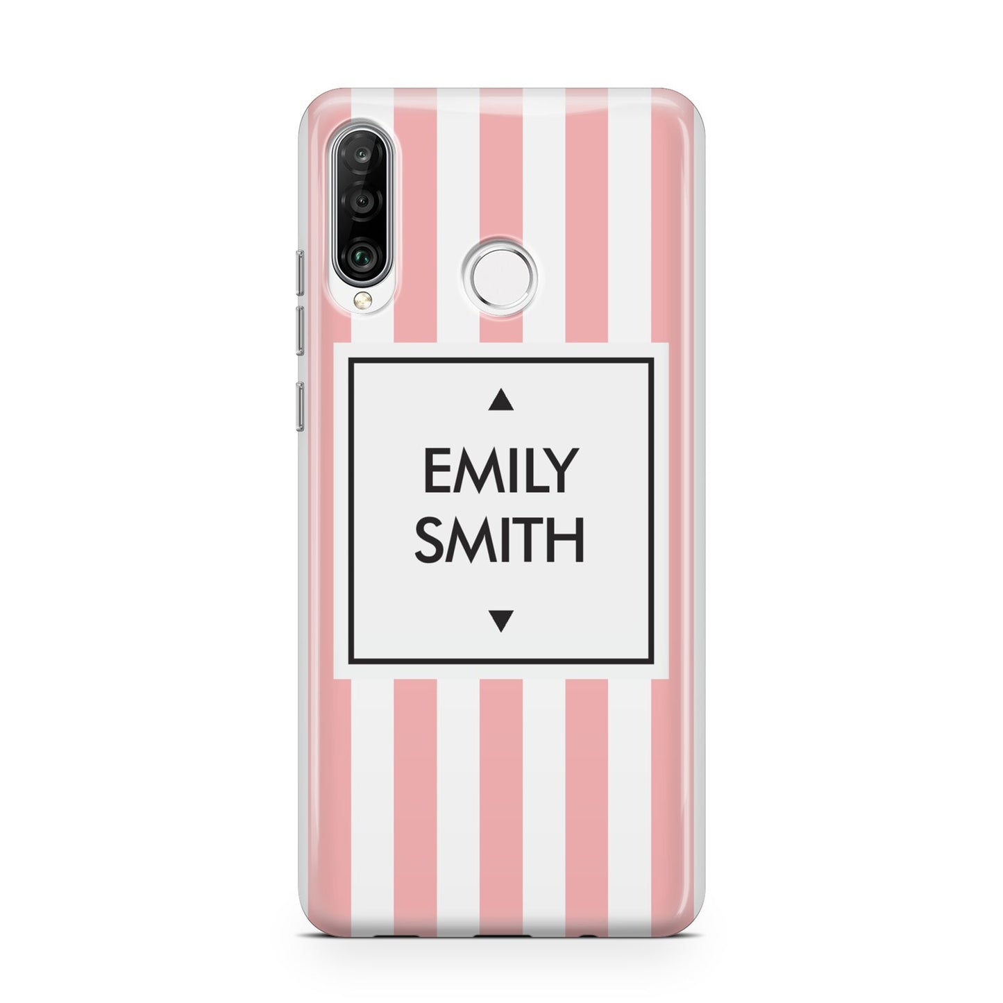 Personalised Candy Striped Name Initials Huawei P30 Lite Phone Case