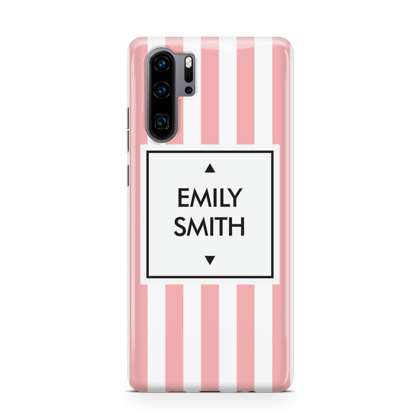 Personalised Candy Striped Name Initials Huawei P30 Pro Phone Case