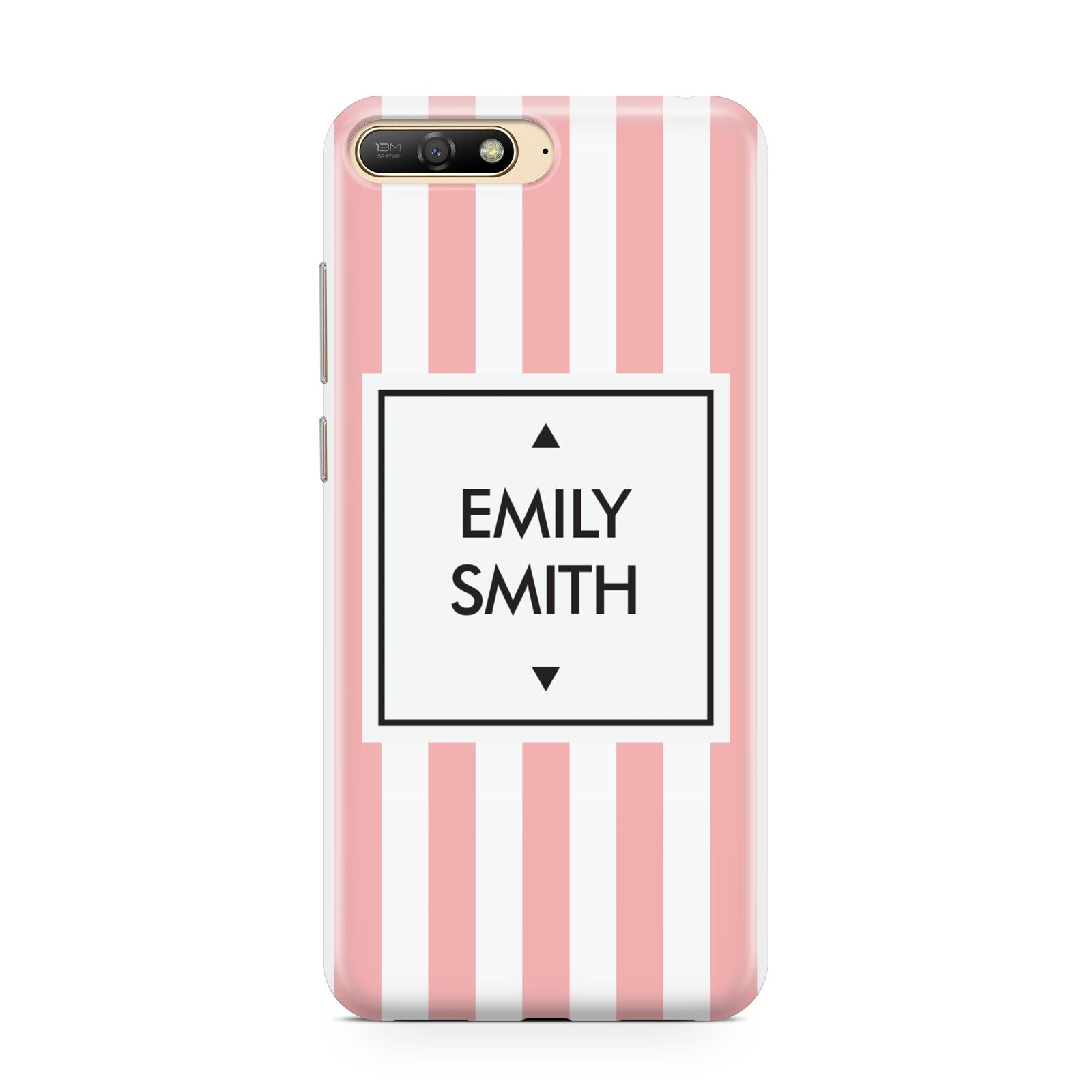 Personalised Candy Striped Name Initials Huawei Y6 2018