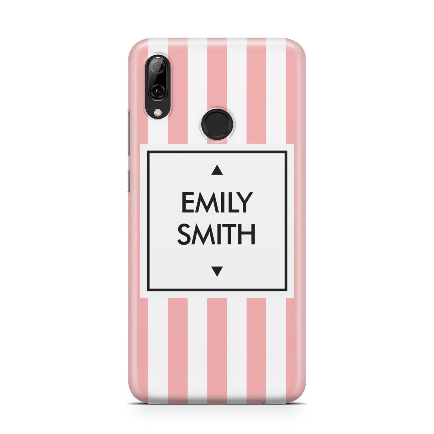 Personalised Candy Striped Name Initials Huawei Y7 2019