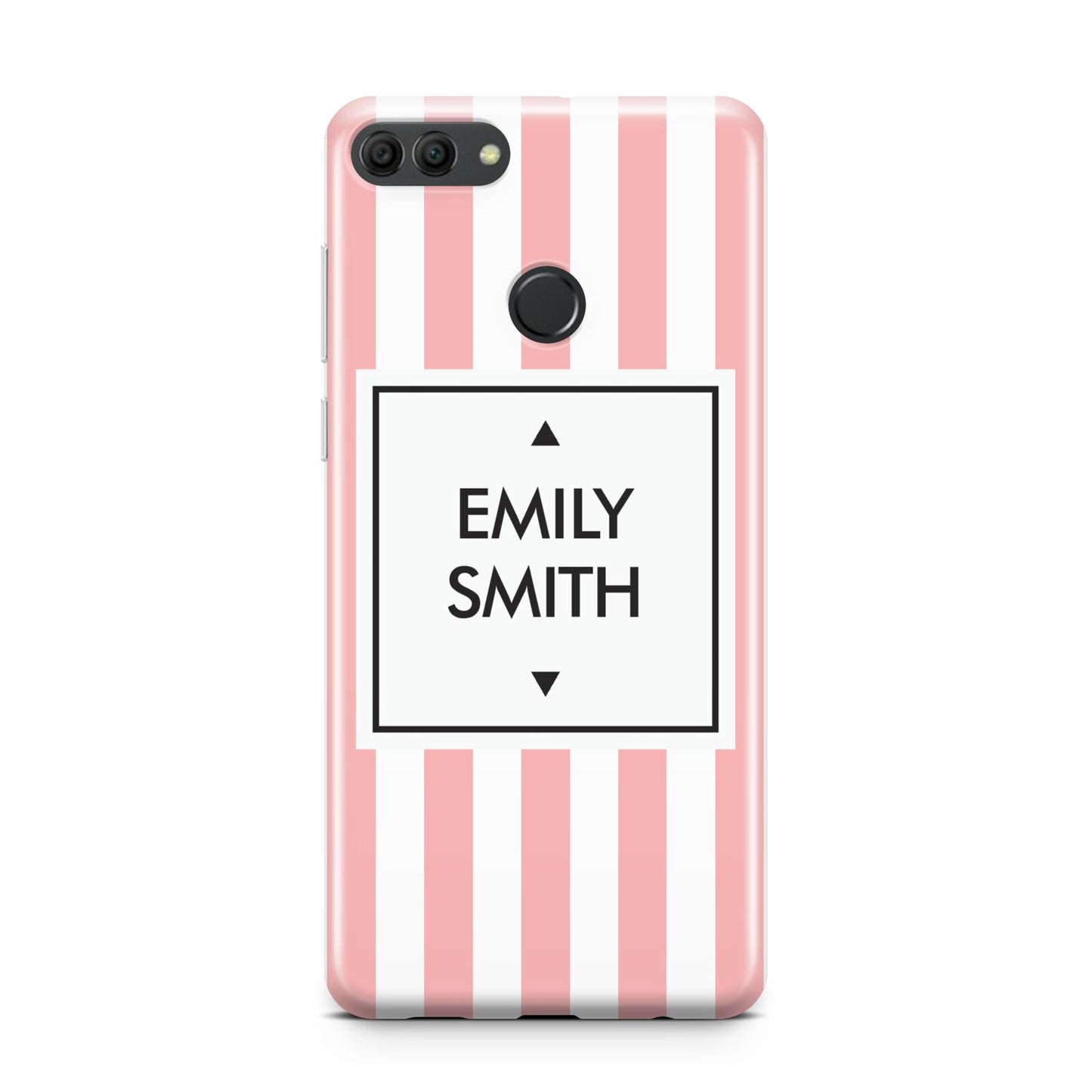 Personalised Candy Striped Name Initials Huawei Y9 2018