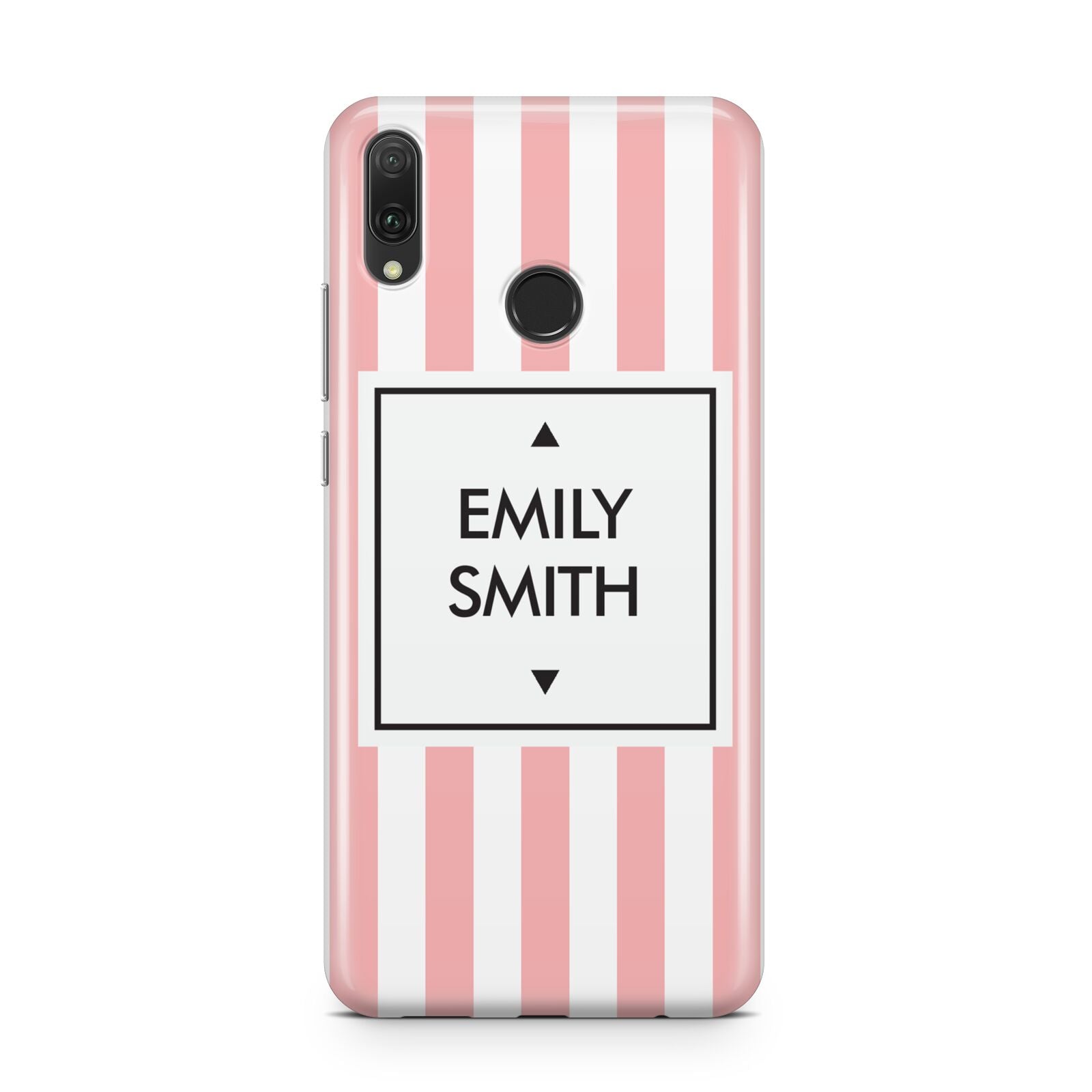 Personalised Candy Striped Name Initials Huawei Y9 2019