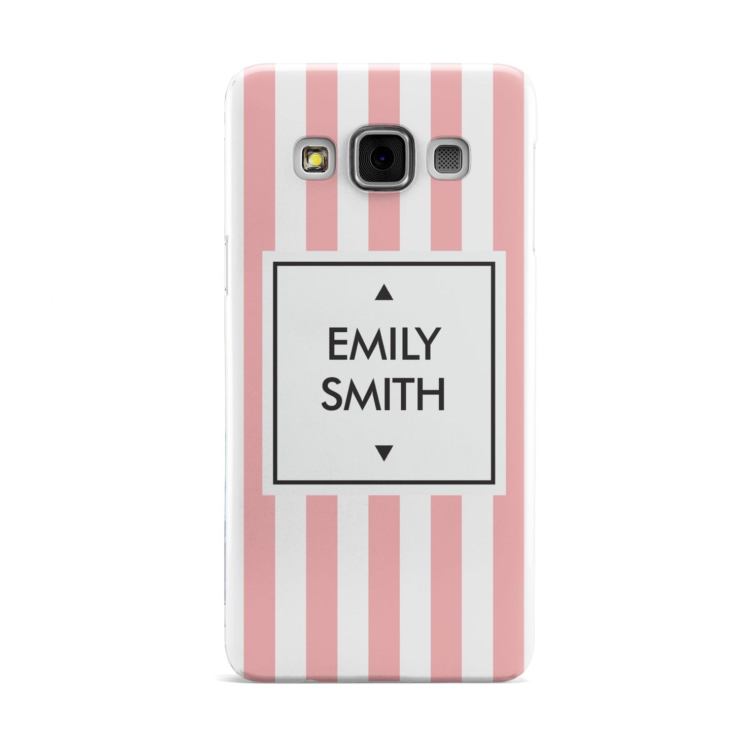 Personalised Candy Striped Name Initials Samsung Galaxy A3 Case