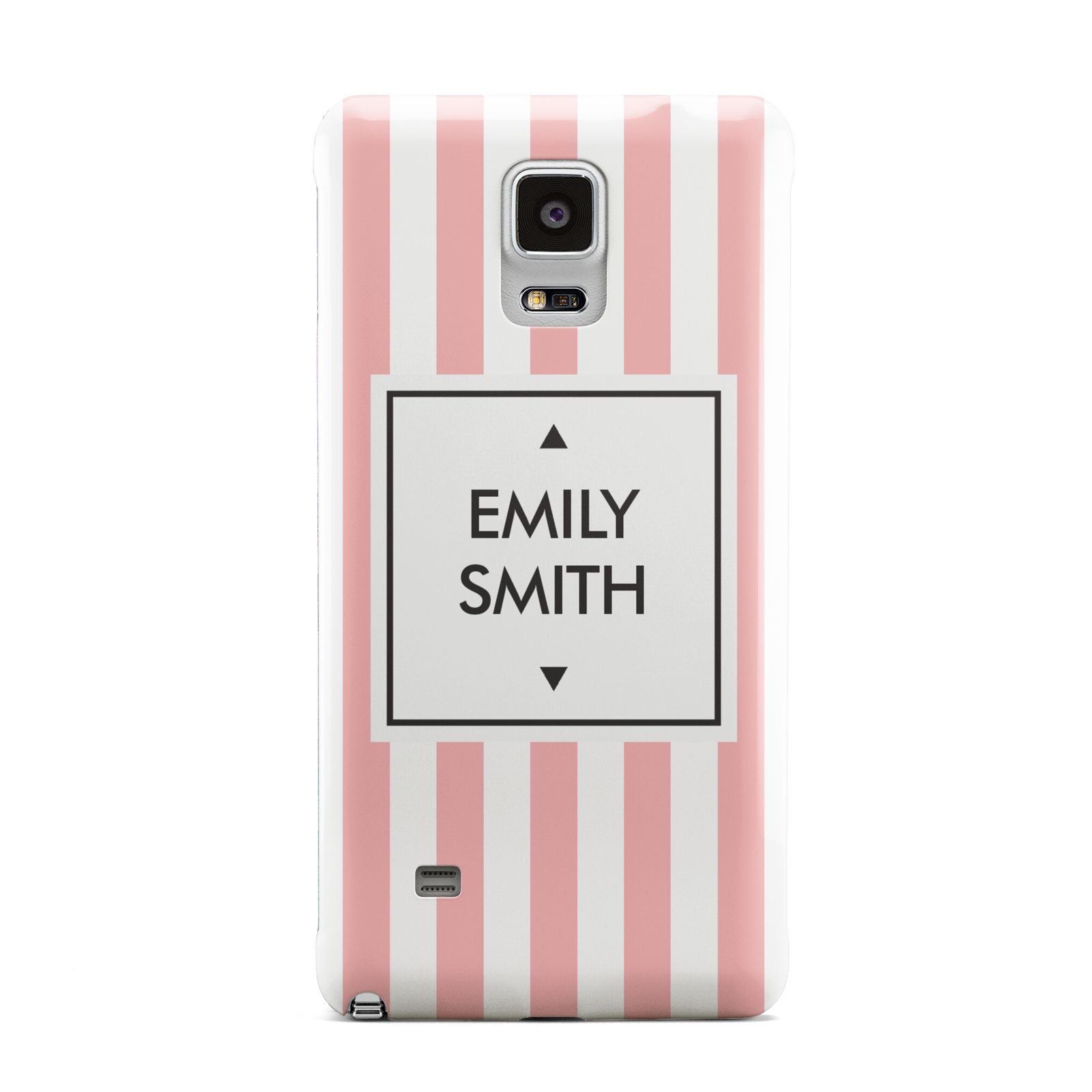 Personalised Candy Striped Name Initials Samsung Galaxy Note 4 Case