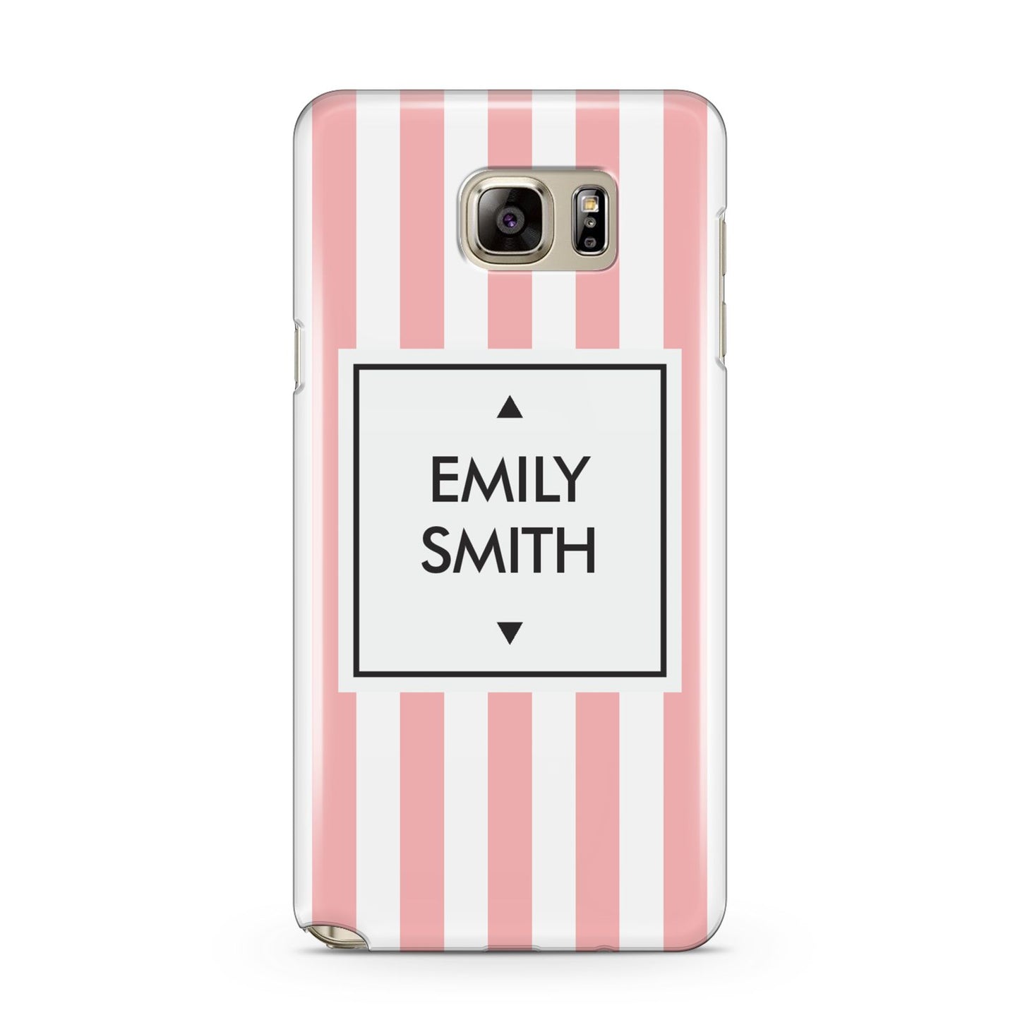 Personalised Candy Striped Name Initials Samsung Galaxy Note 5 Case