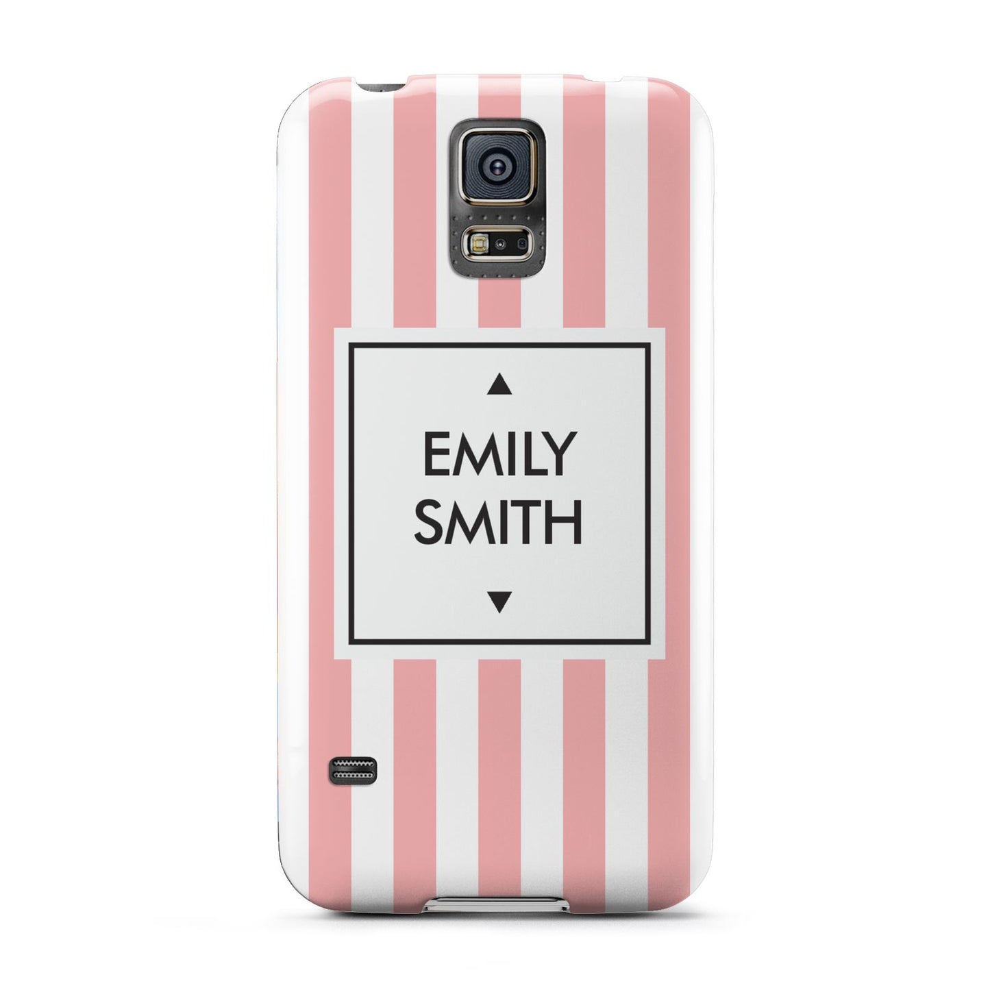 Personalised Candy Striped Name Initials Samsung Galaxy S5 Case