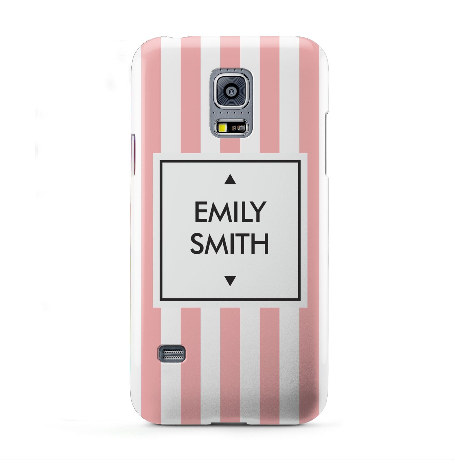 Personalised Candy Striped Name Initials Samsung Galaxy S5 Mini Case