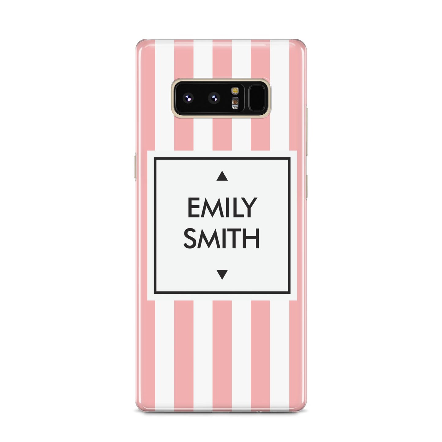 Personalised Candy Striped Name Initials Samsung Galaxy S8 Case