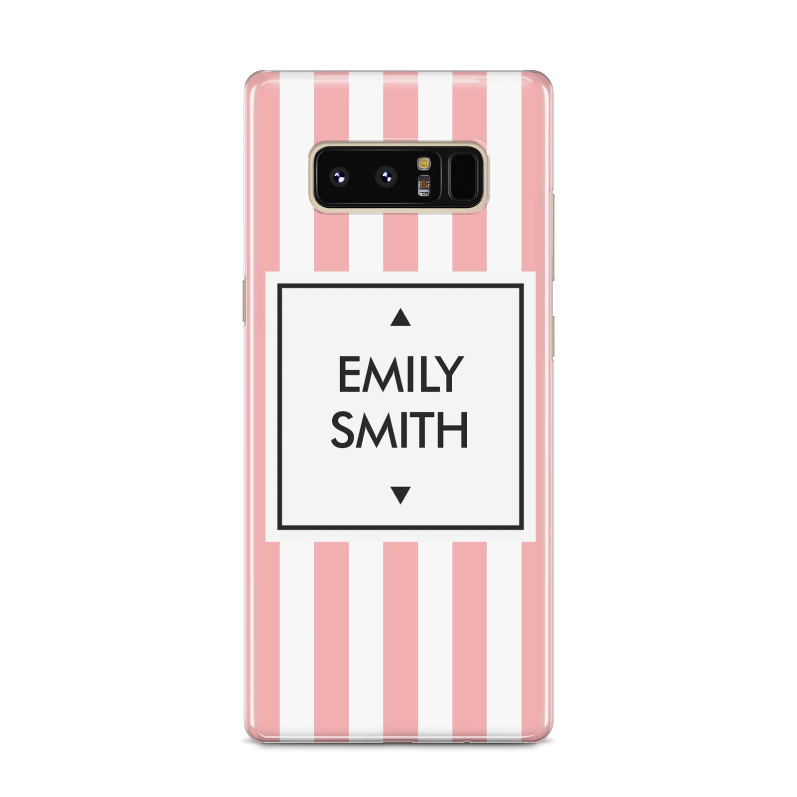 Personalised Candy Striped Name Initials Samsung Galaxy S8 Case