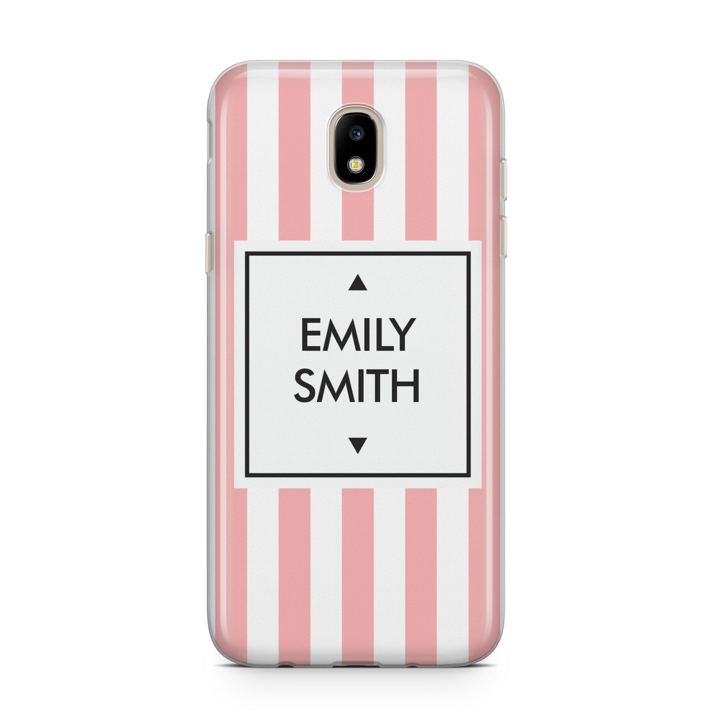 Personalised Candy Striped Name Initials Samsung J5 2017 Case