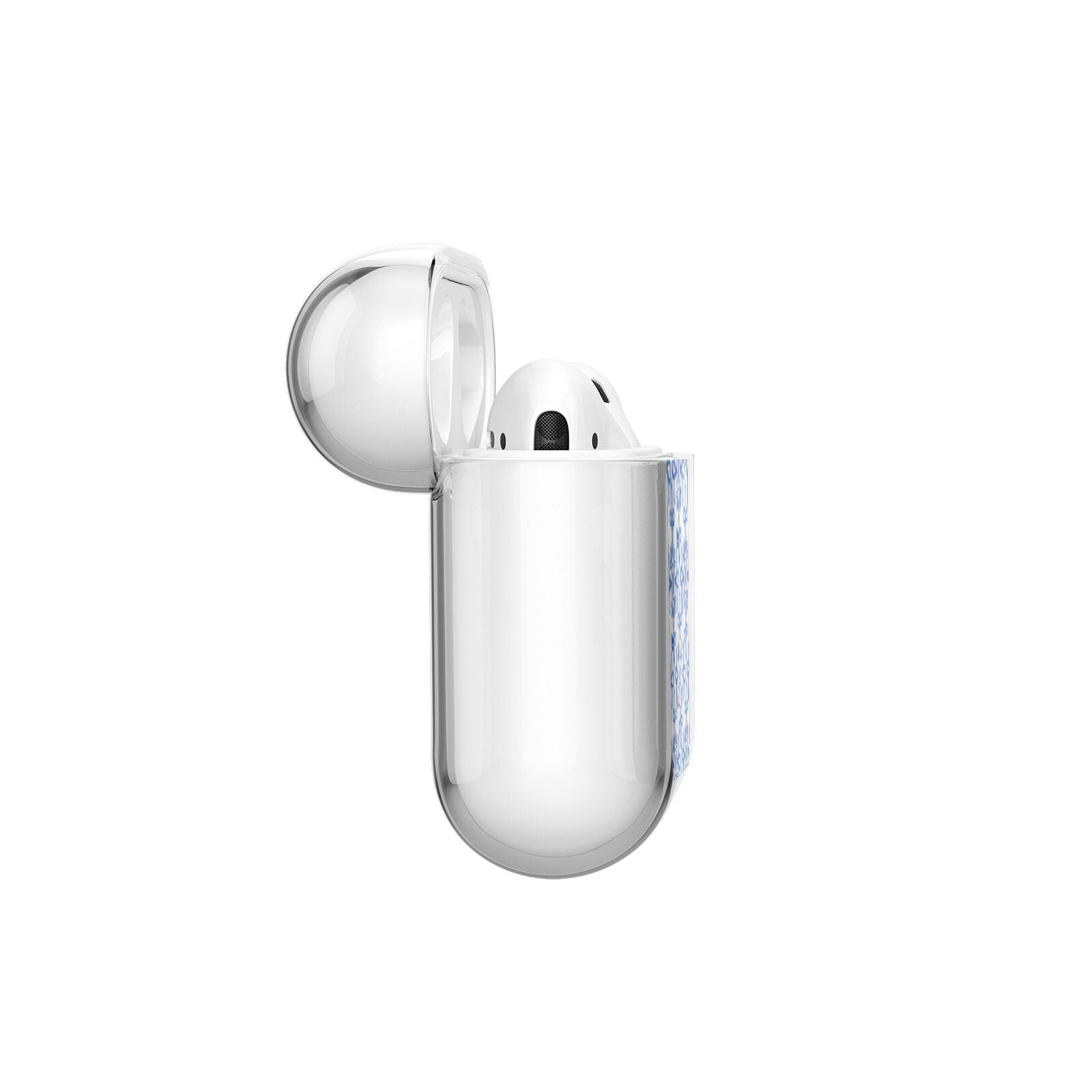 Personalised Capri Tiles AirPods Case Side Angle