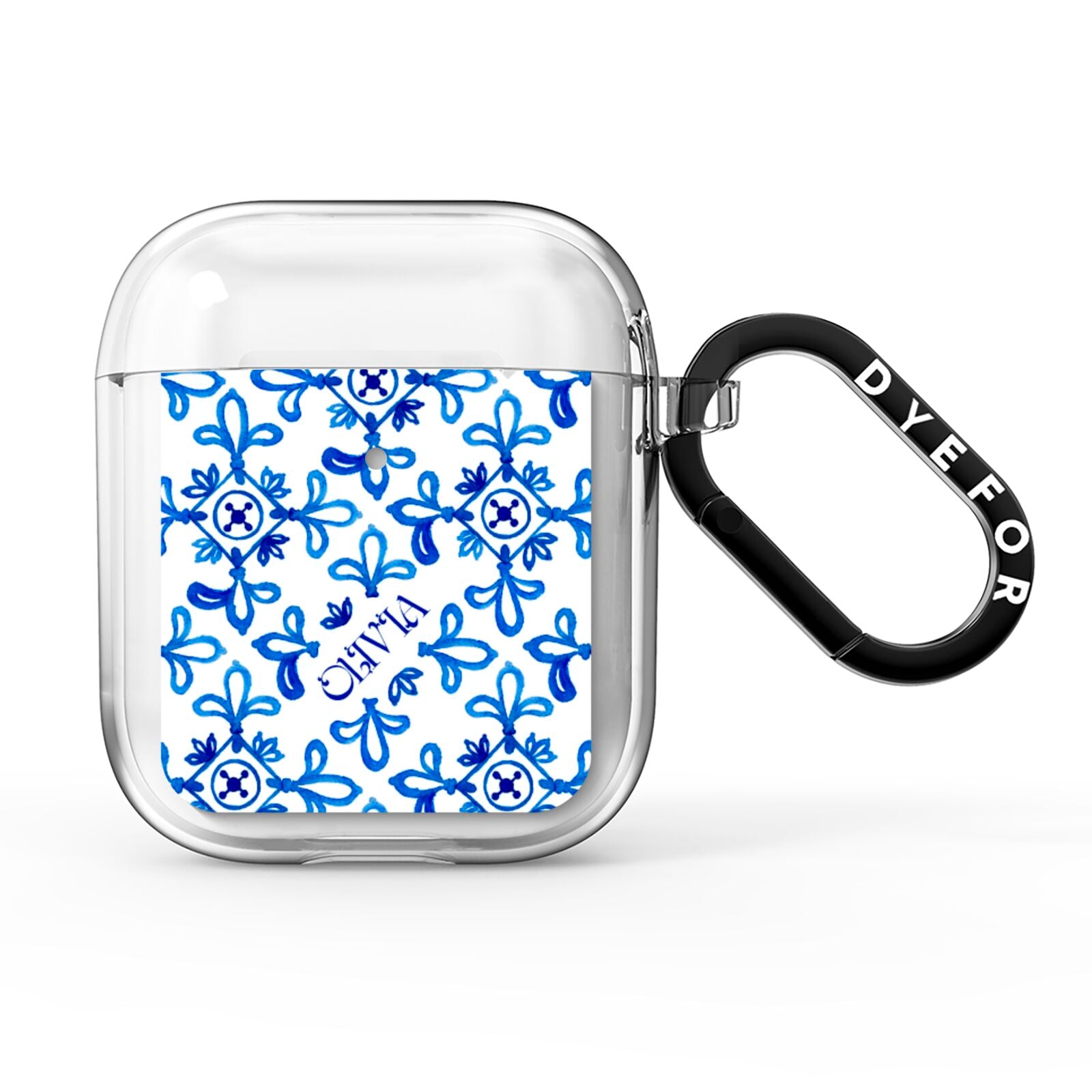 Personalised Capri Tiles AirPods Clear Case