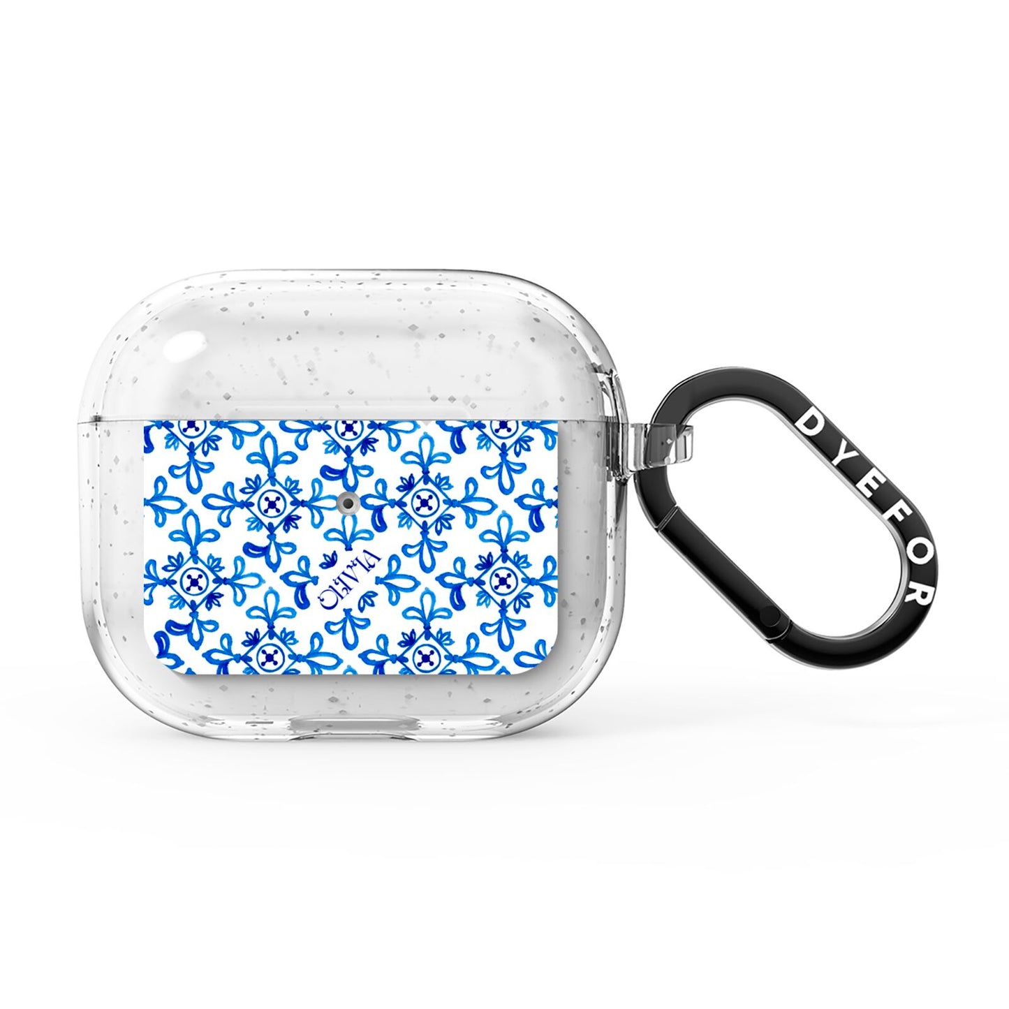 Personalised Capri Tiles AirPods Glitter Case 3rd Gen