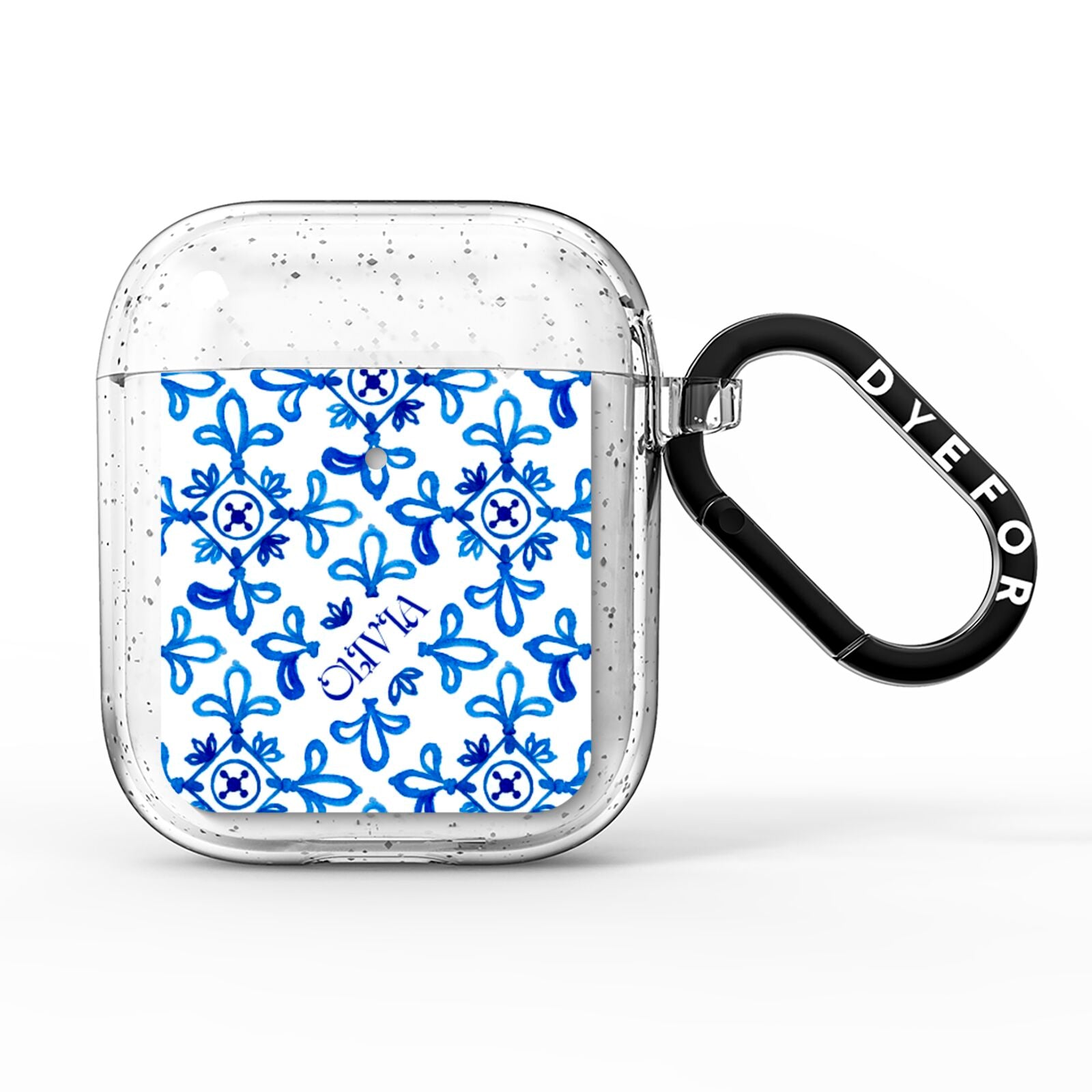 Personalised Capri Tiles AirPods Glitter Case