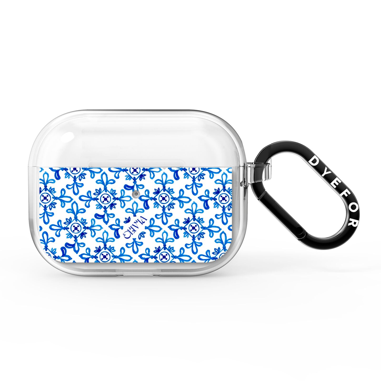 Personalised Capri Tiles AirPods Pro Clear Case