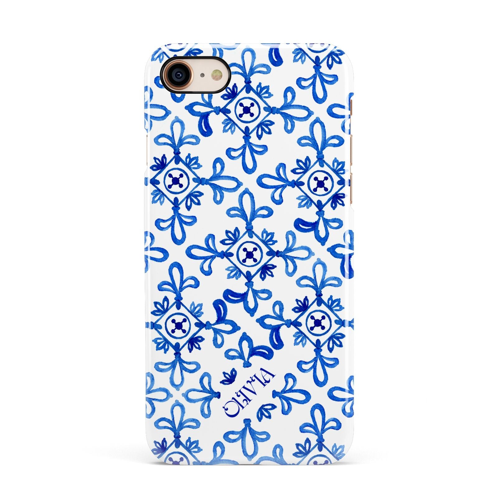 Personalised Capri Tiles Apple iPhone 7 8 3D Snap Case