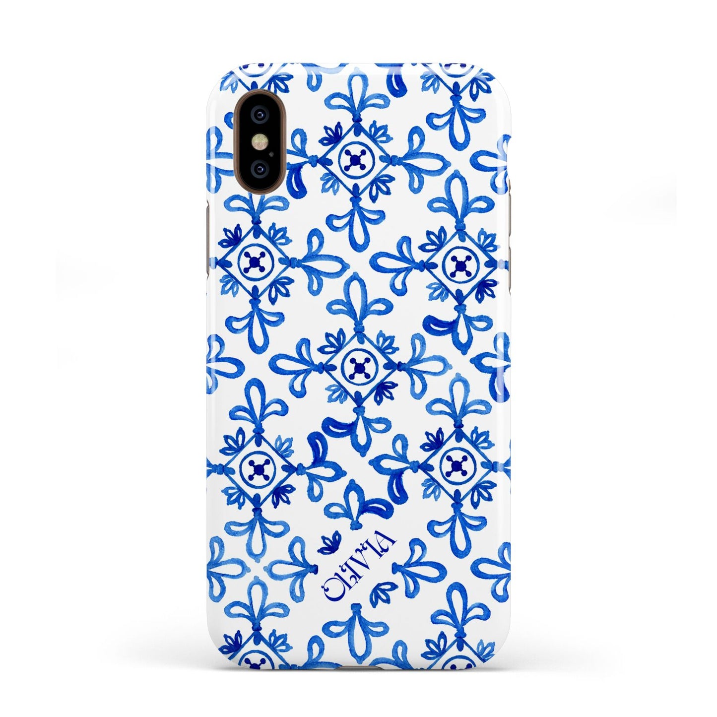 Personalised Capri Tiles Apple iPhone XS 3D Tough