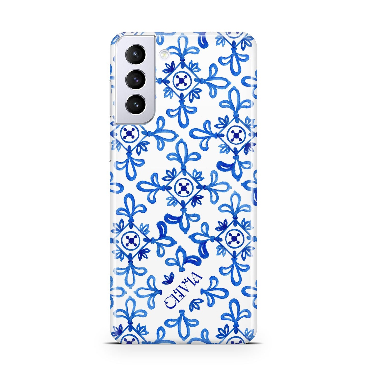 Personalised Capri Tiles Samsung S21 Plus Case