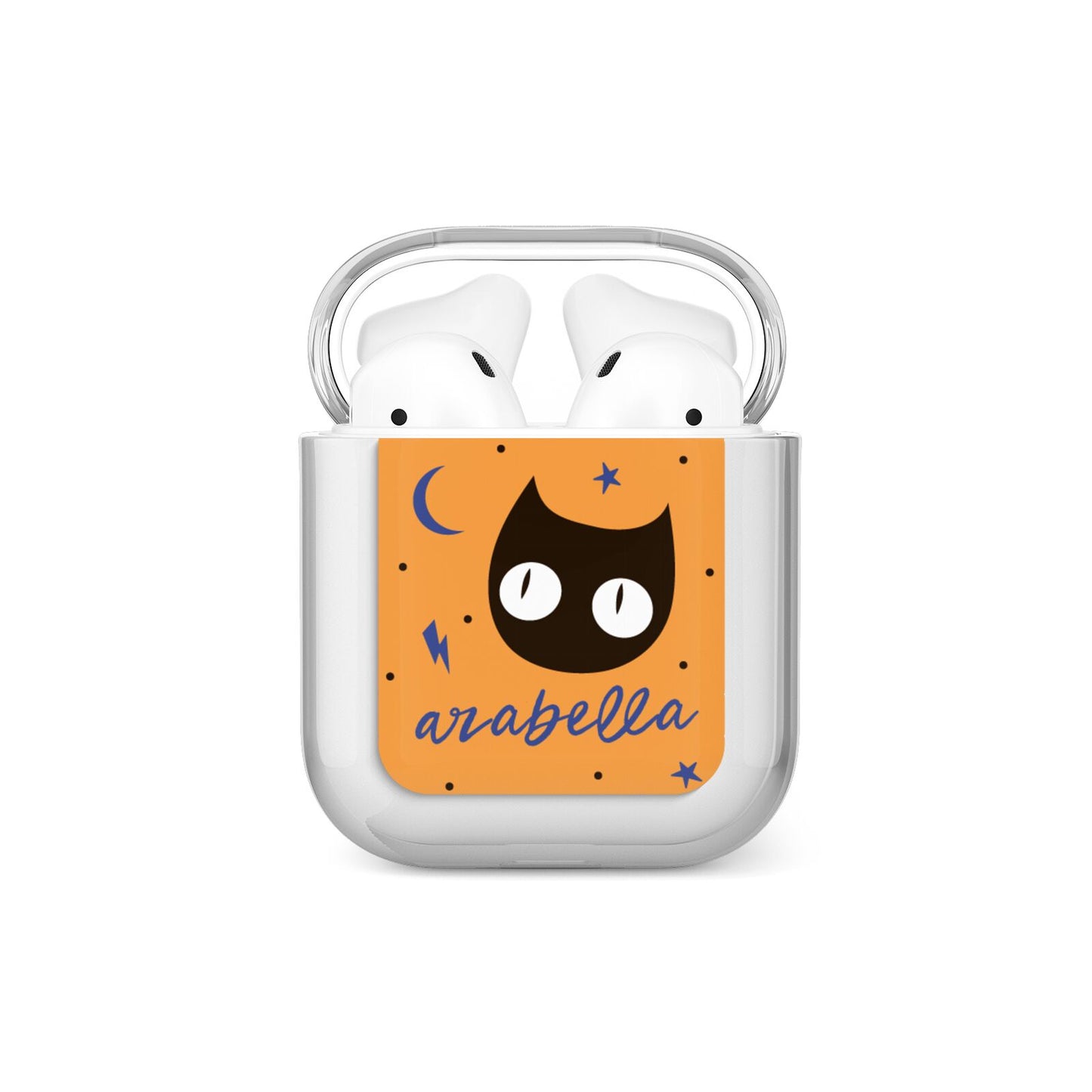 Personalised Cat Halloween AirPods Case