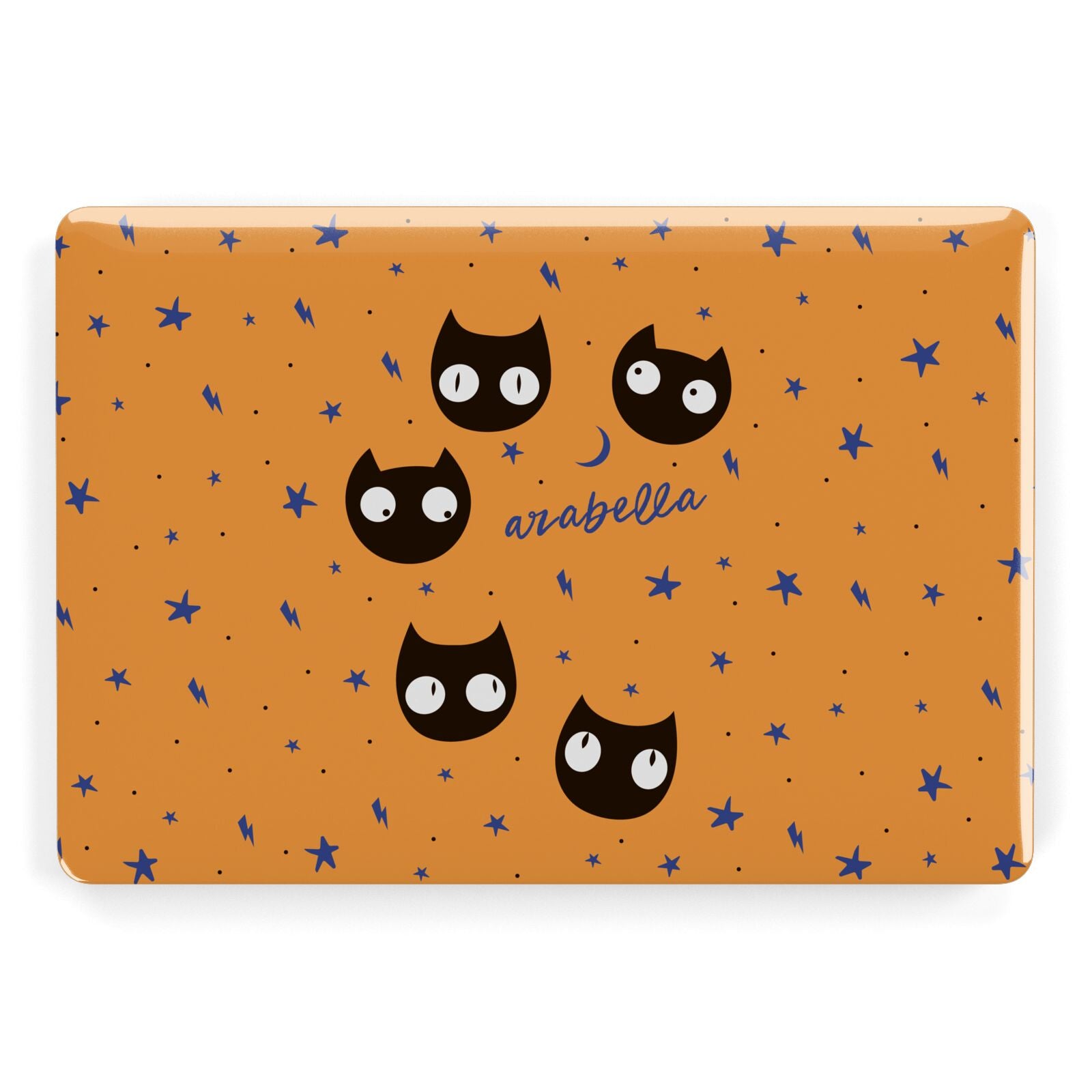 Personalised Cat Halloween Apple MacBook Case