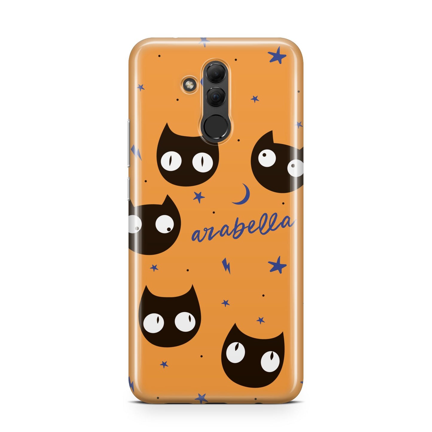 Personalised Cat Halloween Huawei Mate 20 Lite