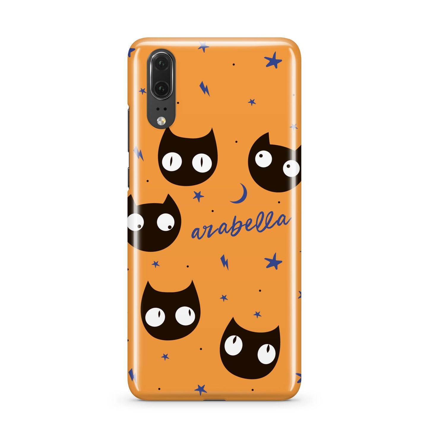 Personalised Cat Halloween Huawei P20 Phone Case