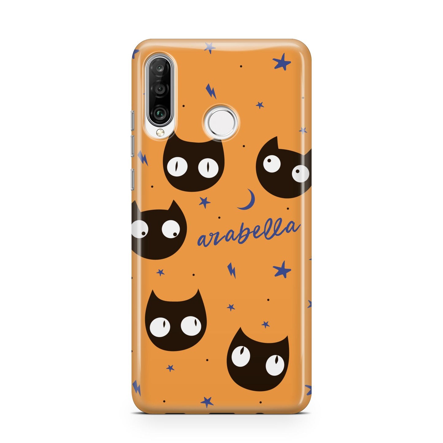 Personalised Cat Halloween Huawei P30 Lite Phone Case