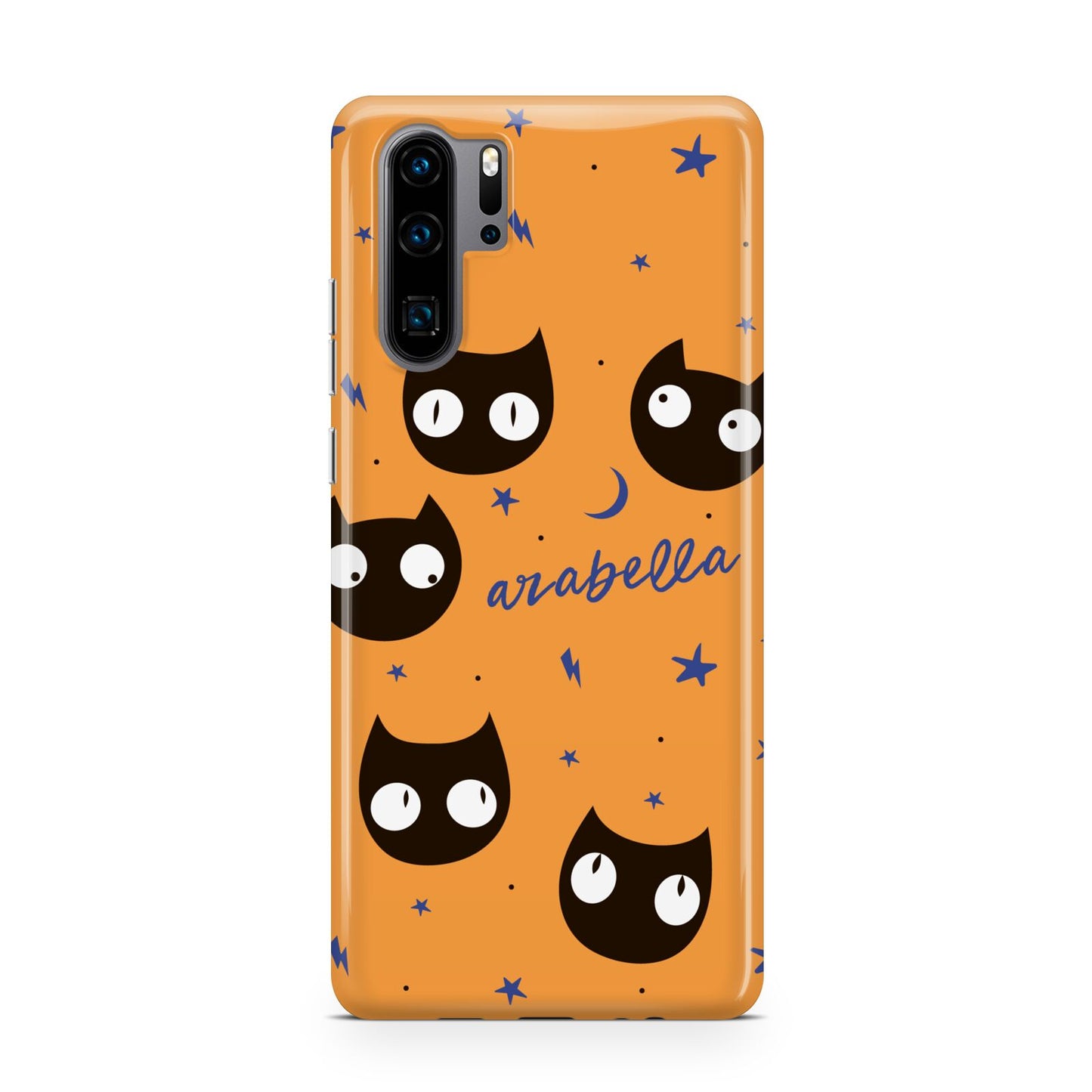 Personalised Cat Halloween Huawei P30 Pro Phone Case