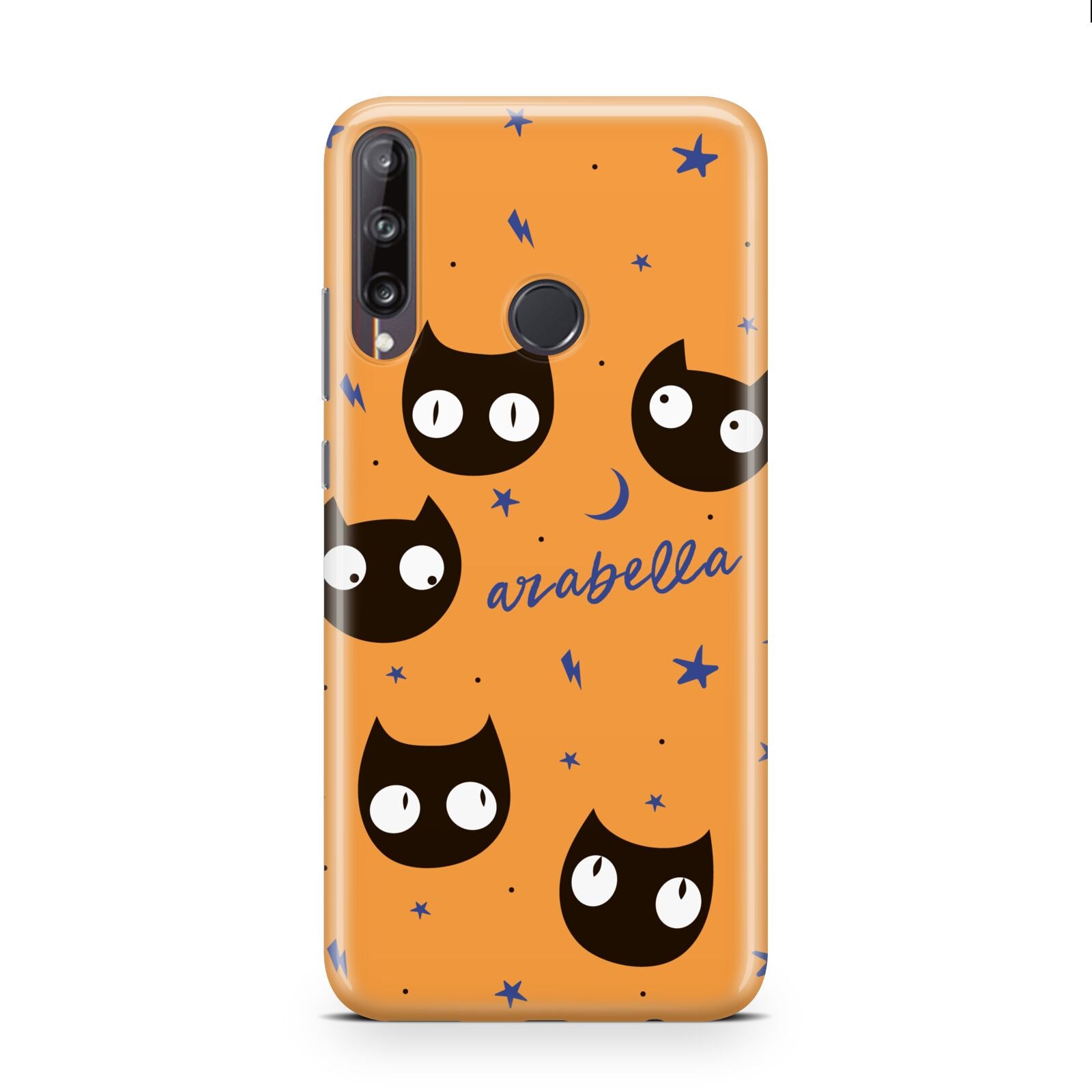 Personalised Cat Halloween Huawei P40 Lite E Phone Case