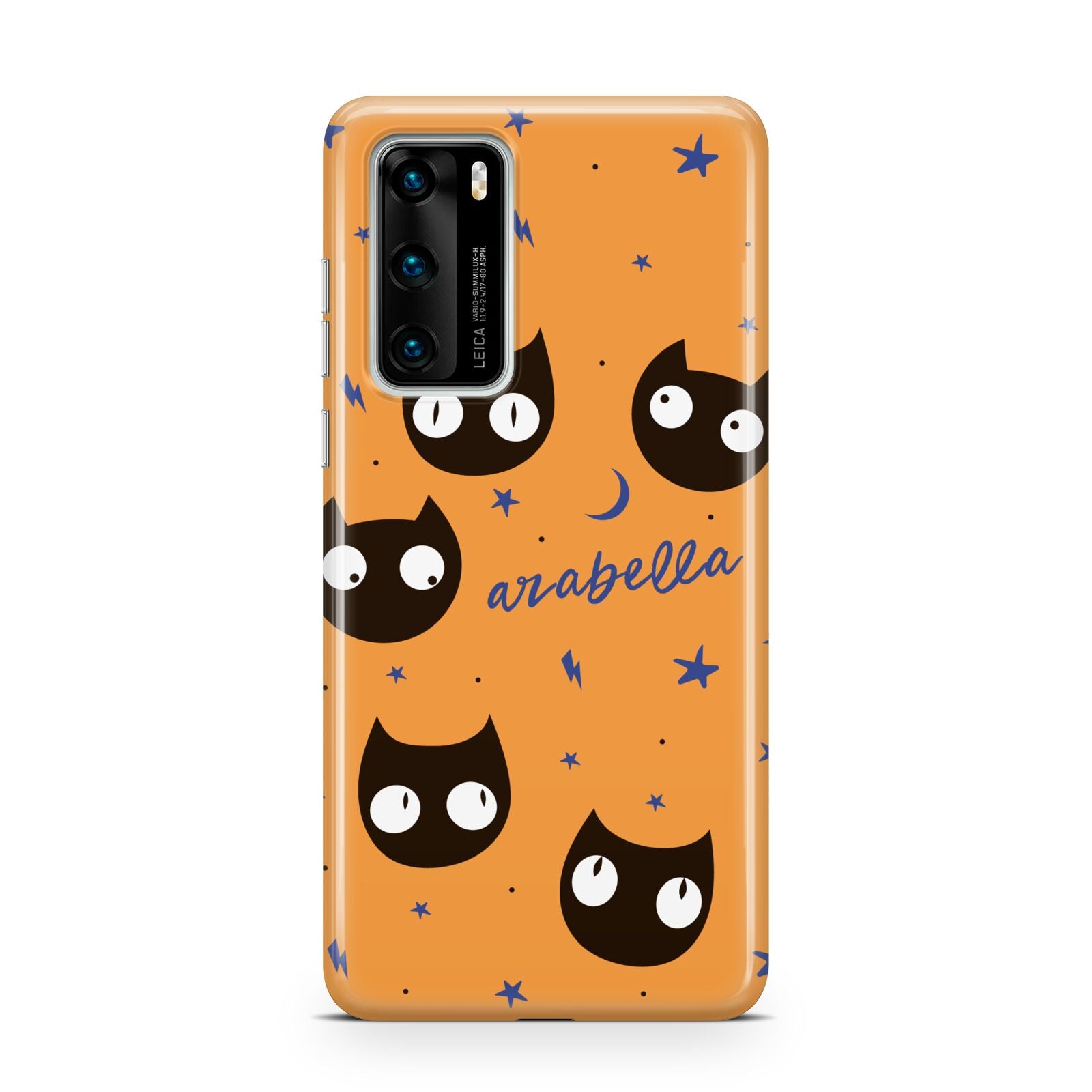 Personalised Cat Halloween Huawei P40 Phone Case