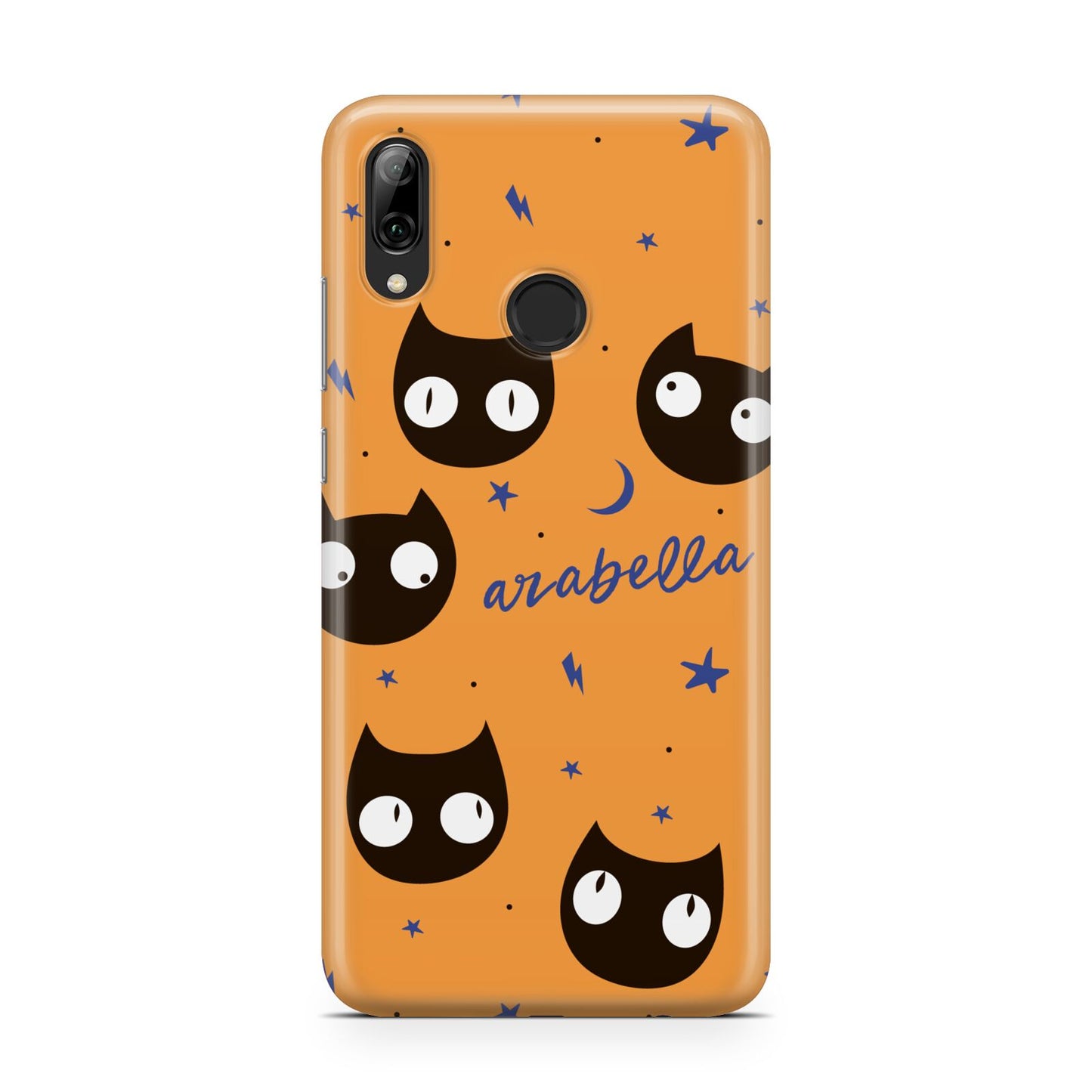 Personalised Cat Halloween Huawei Y7 2019