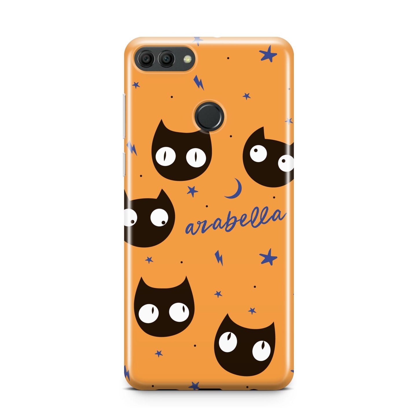 Personalised Cat Halloween Huawei Y9 2018