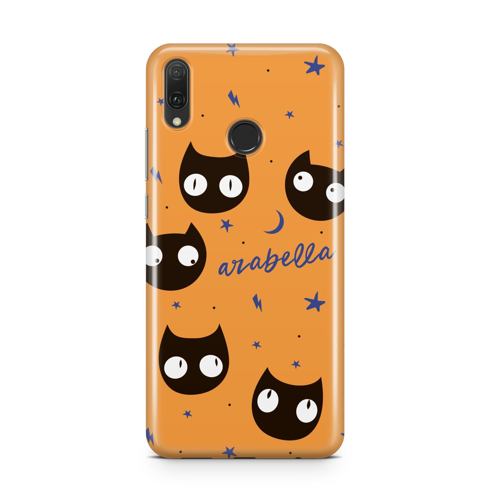 Personalised Cat Halloween Huawei Y9 2019