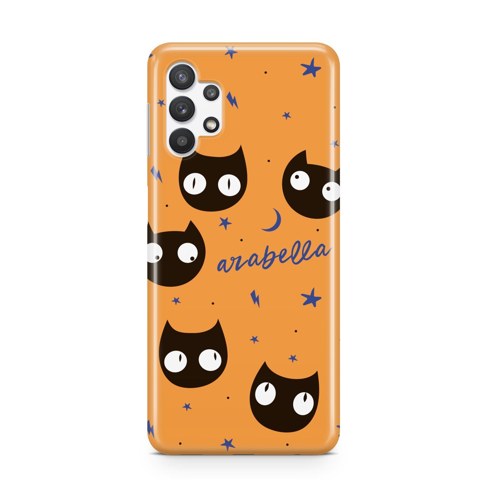 Personalised Cat Halloween Samsung A32 5G Case