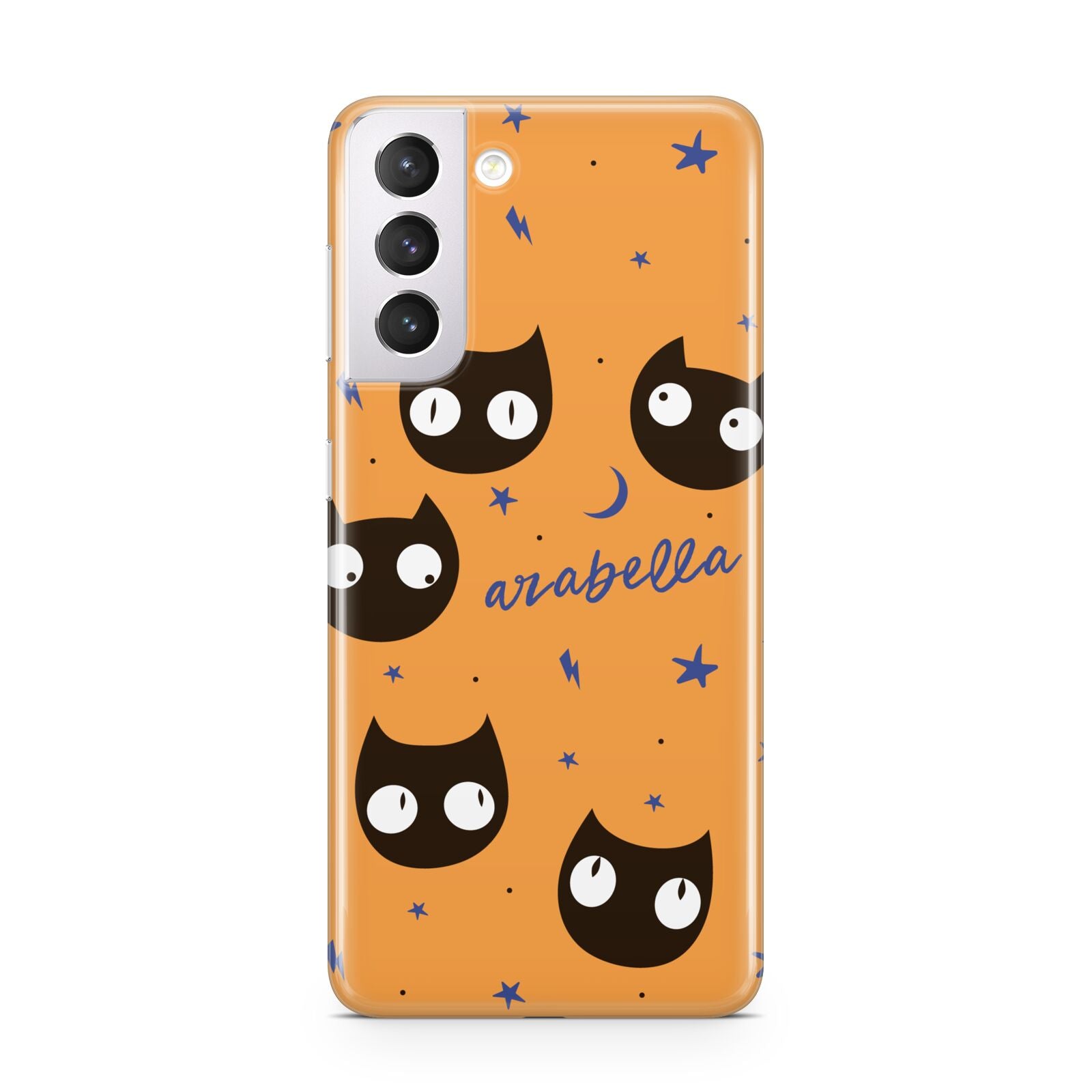 Personalised Cat Halloween Samsung S21 Case