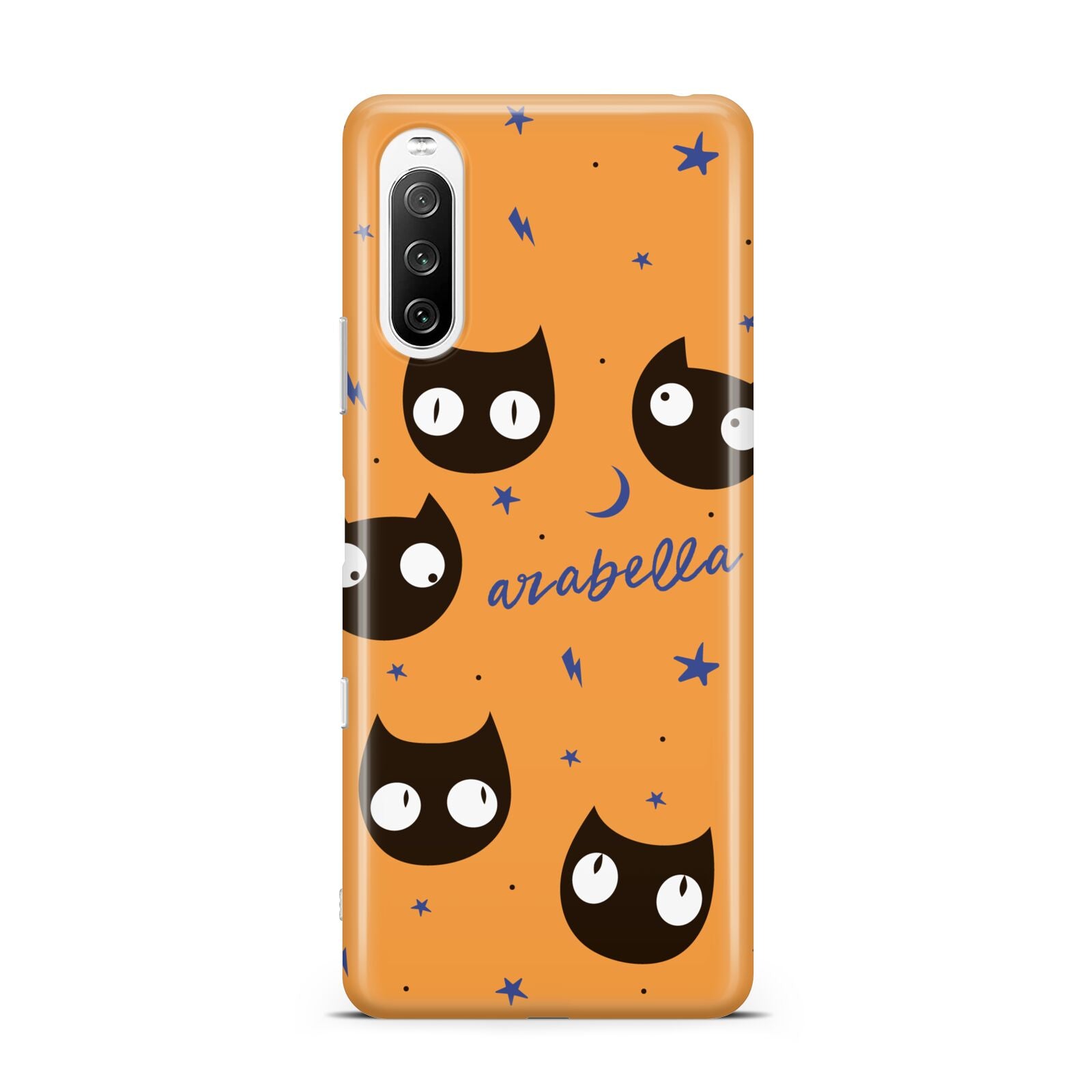 Personalised Cat Halloween Sony Xperia 10 III Case