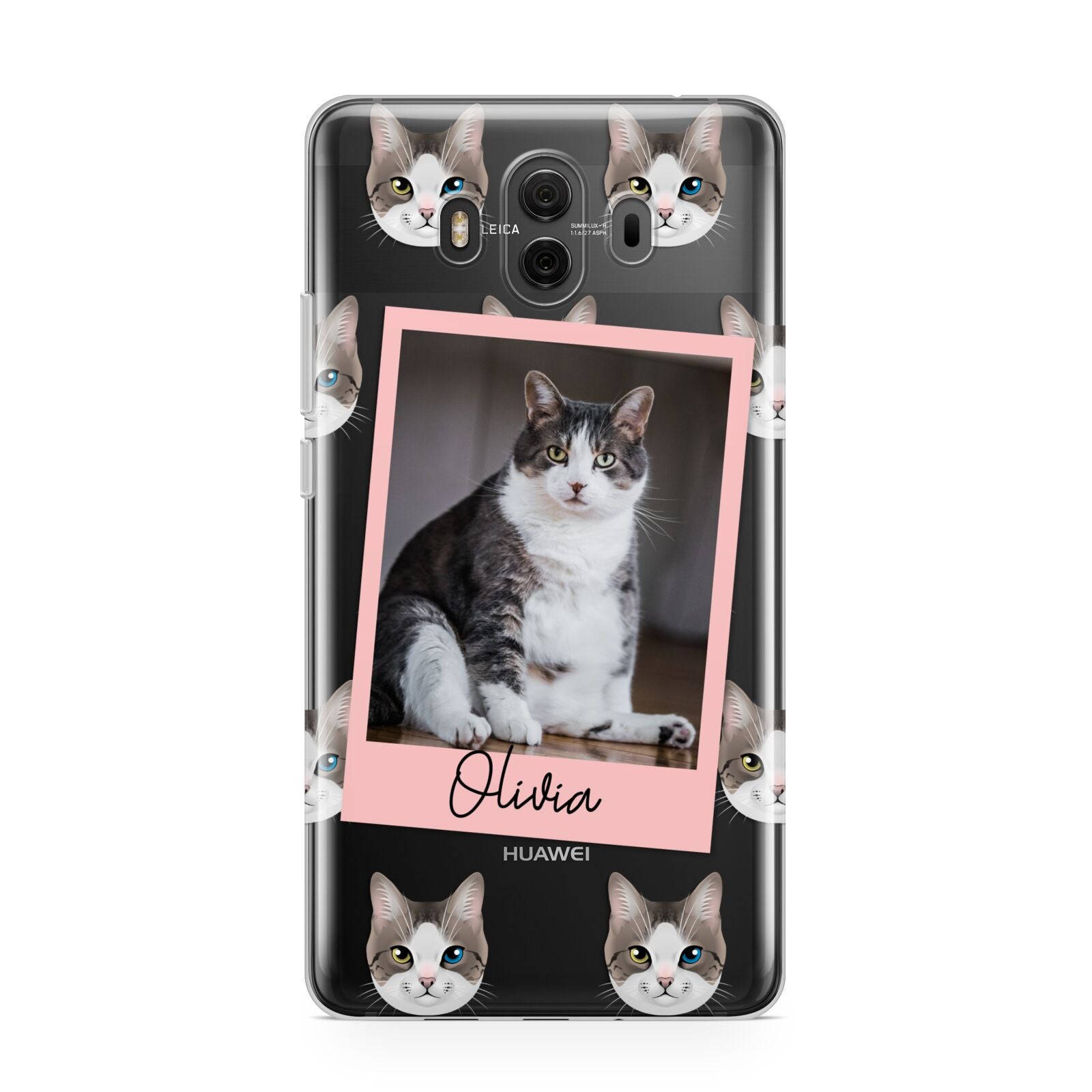 Personalised Cat Photo Huawei Mate 10 Protective Phone Case