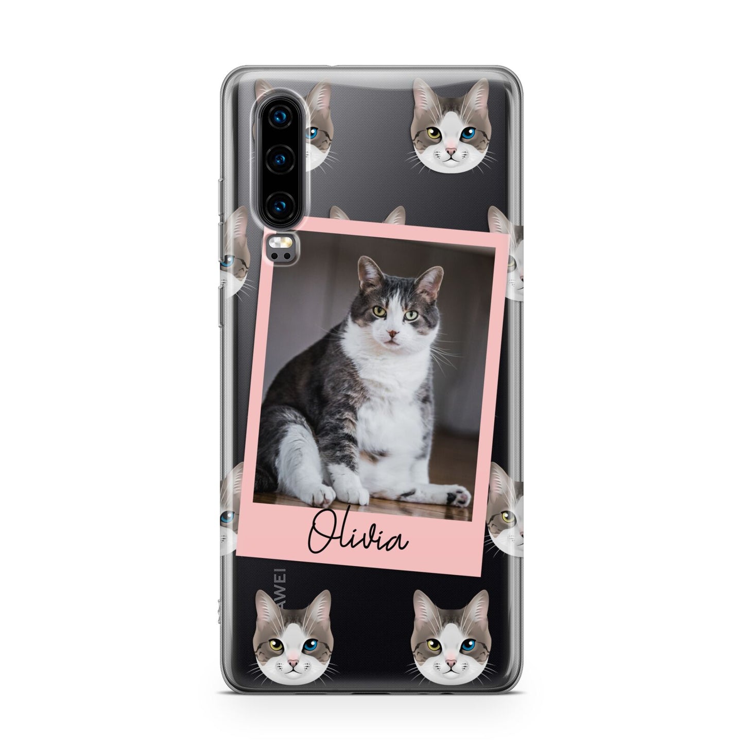 Personalised Cat Photo Huawei P30 Phone Case