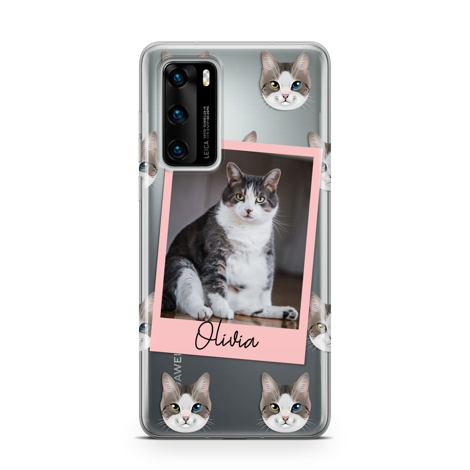 Personalised Cat Photo Huawei P40 Phone Case