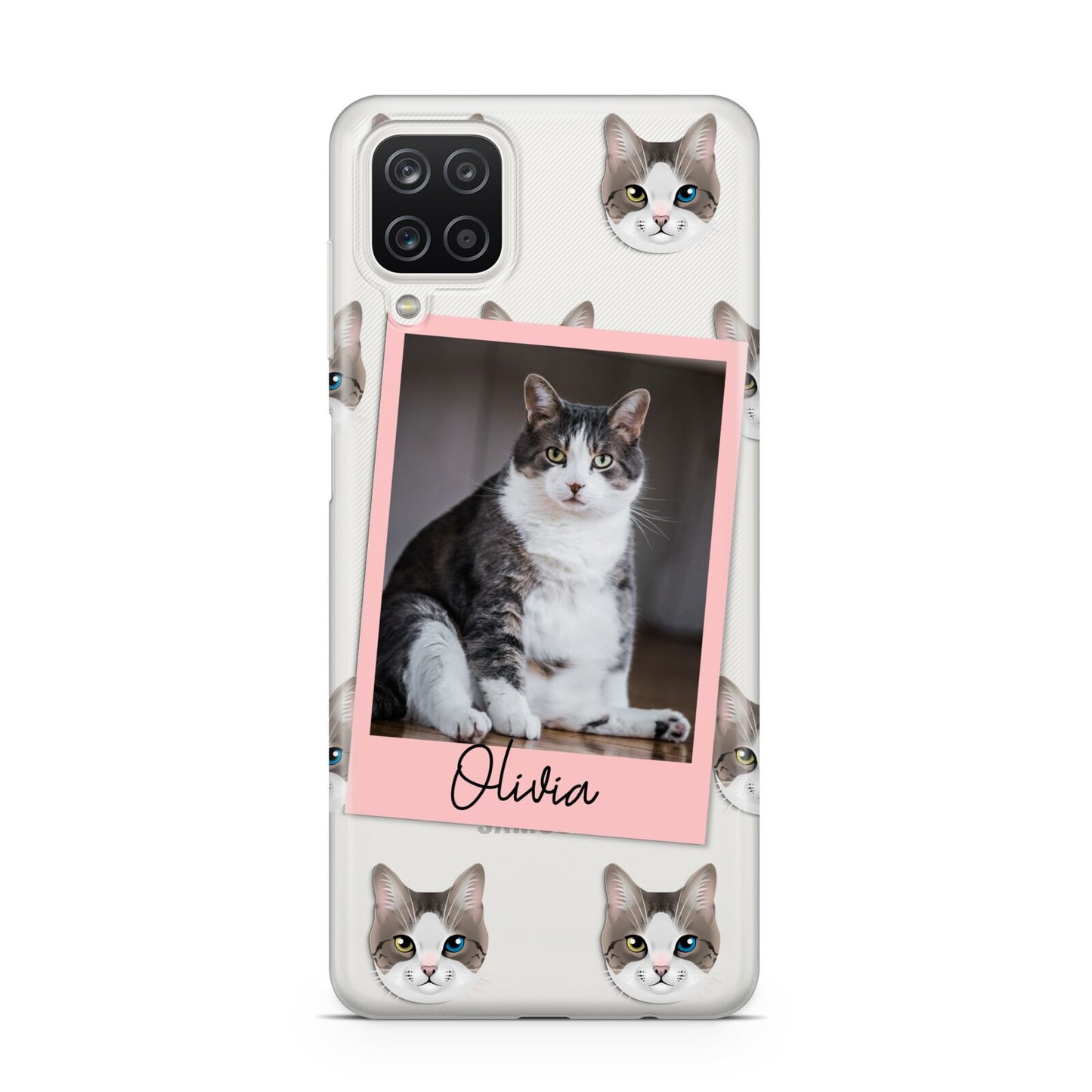 Personalised Cat Photo Samsung A12 Case
