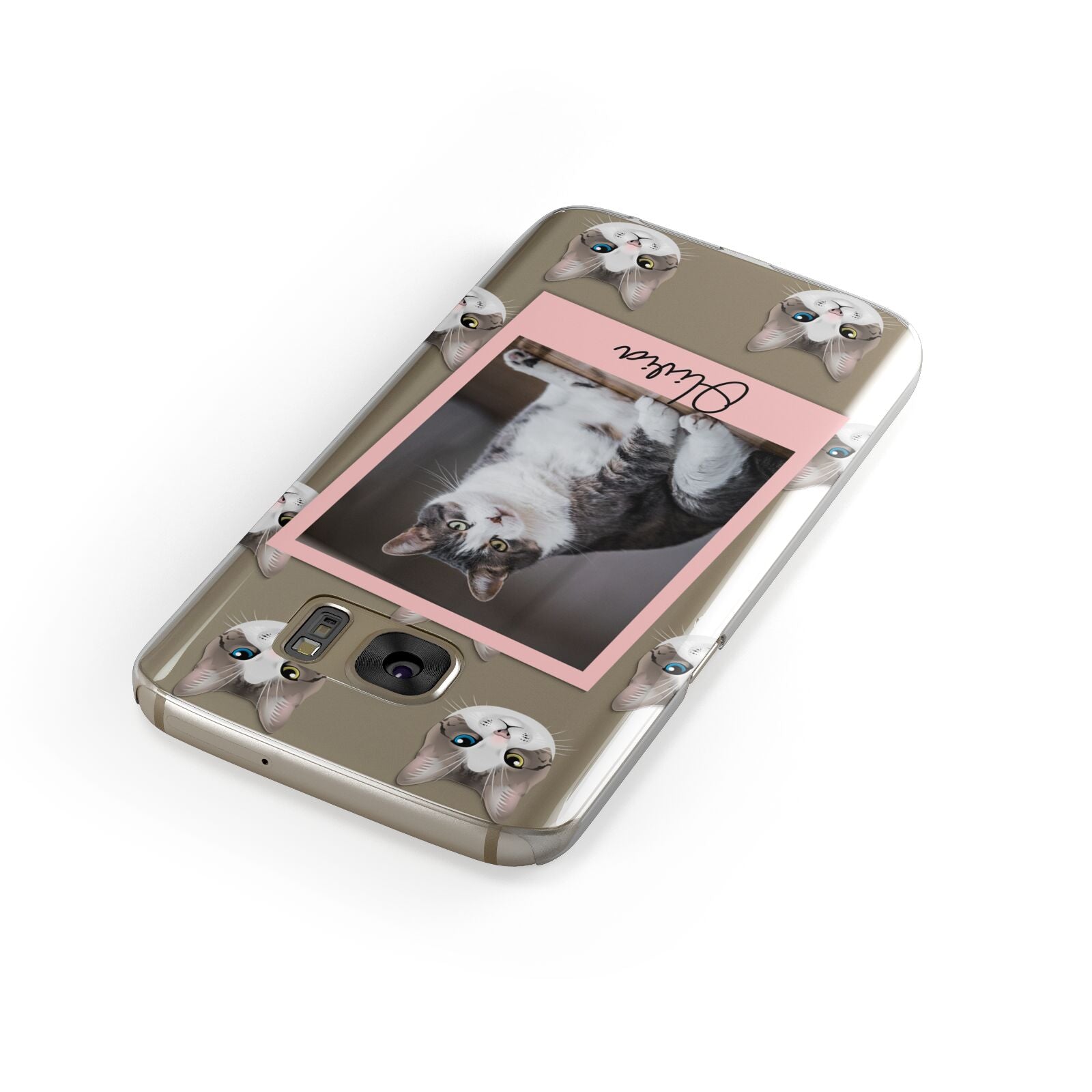 Personalised Cat Photo Samsung Galaxy Case Front Close Up