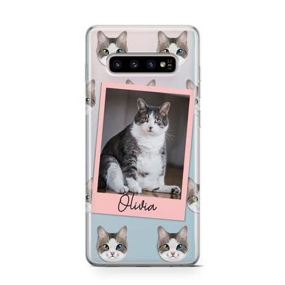 Personalised Cat Photo Samsung Galaxy S10 Case