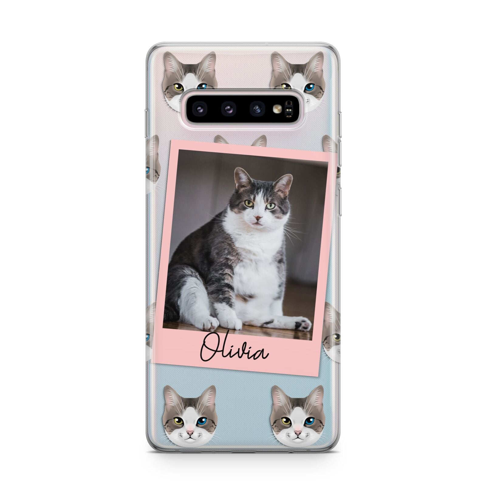 Personalised Cat Photo Samsung Galaxy S10 Plus Case