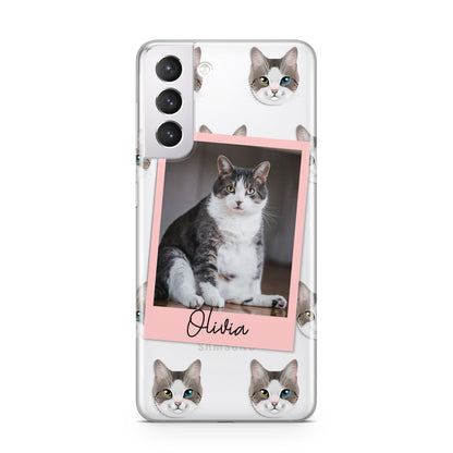 Personalised Cat Photo Samsung S21 Case