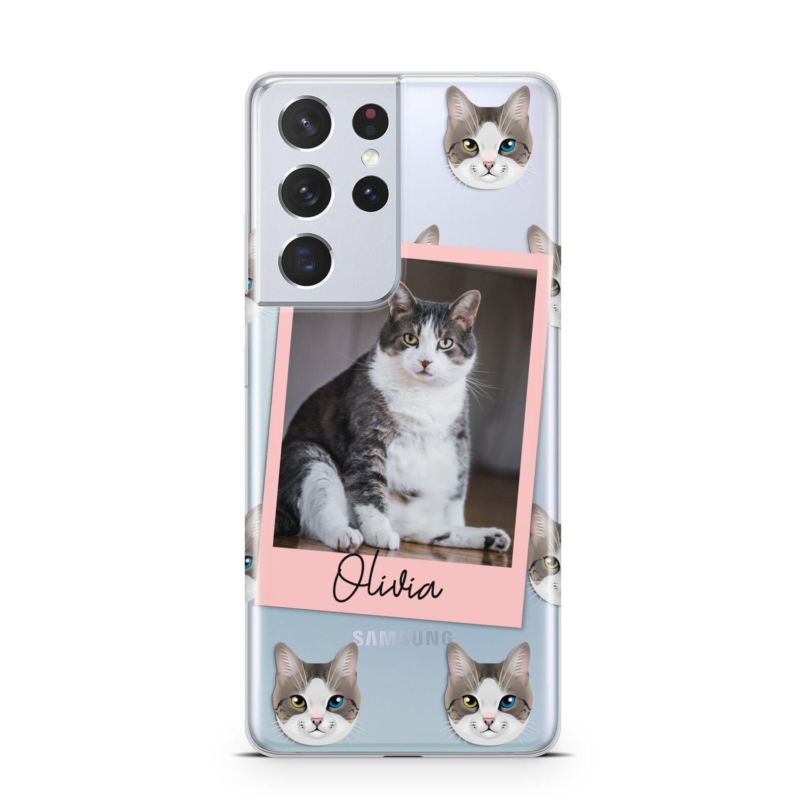 Personalised Cat Photo Samsung S21 Ultra Case