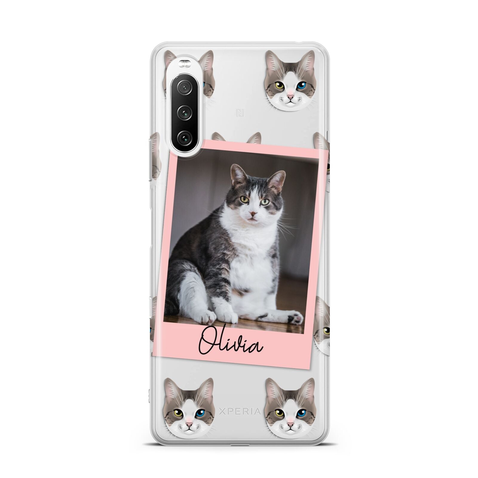 Personalised Cat Photo Sony Xperia 10 III Case