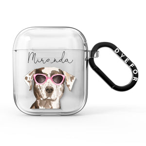 Personalised Catahoula Leopard Dog AirPods Case